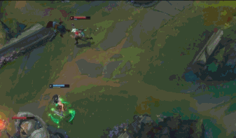 特玩网 英雄联盟专区 精品原创     动态图中示例的连招,利用阿卡丽re