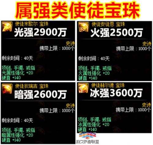 使徒宝珠跌至百万白菜价 各属性宝珠价格