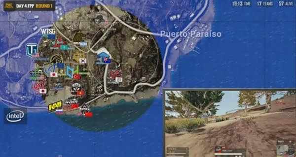 绝地求生PGI:FPP首场OMG16杀吃鸡4AM11杀