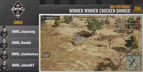 绝地求生PGI:FPP首场OMG16杀吃鸡4AM11杀