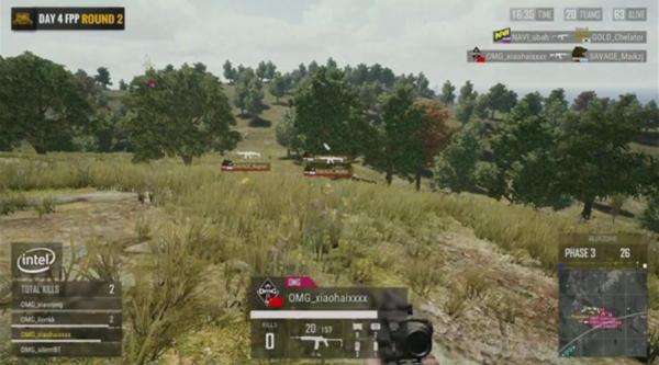 PGI:FPP第2局 两强夹击剩独狼OMG屈居第二