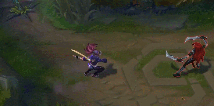 特玩网 英雄联盟专区 精品原创   阿卡丽的q技能特效比较少,金色的