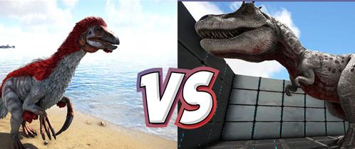 方舟生存进化霸王龙和镰刀龙谁厉害恐龙强度对比