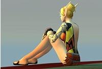 性感布甲幻化深V露背观察者外套 获取详解