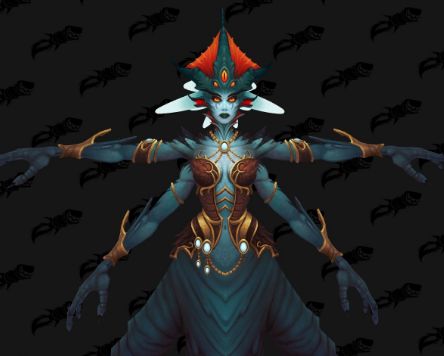 争霸艾泽拉斯新模型 艾萨拉女王像章鱼怪