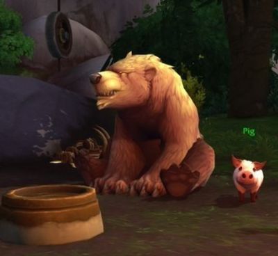 魔兽8.0里的小彩蛋 斯托颂谷地的迪士尼小熊