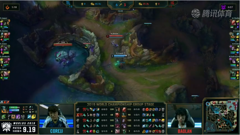 <b>S9小组赛第二日 TL vs IG</b>