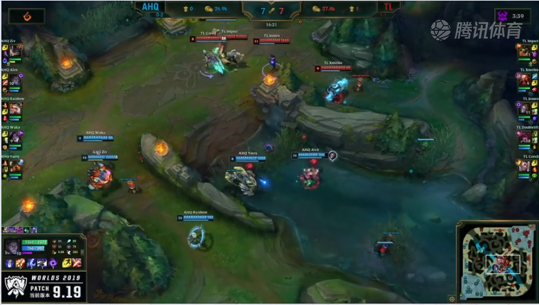 <b>S9小组赛第三日 AHQ vs TL</b>