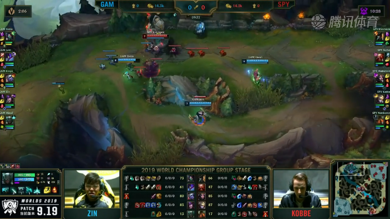 <b>S9小组赛第一日 GAM vs SPY</b>