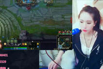 lol俏皮女主播：中单拉克丝QRE瞬秒流