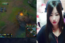 lol苏州美女直播：光辉超远poke虐暴三路