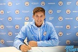 史上第二贵后卫 曼城4750万镑签下斯通斯