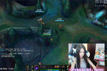 lol美女小白白直播：打野寡妇抓爆三路！