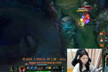 lol美女琪琪直播：玩盲僧也是6到飞起