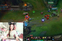 lol美女静宝宝直播：女警霸气carry全场