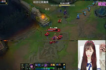 lol女神直播：佳妮中单辛德拉 带球瞬秒C位