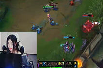 lol女神直播：AKI电玩女枪 19分钟就推爆的游戏