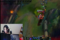 lol女神直播：AKI水友赛玩寡妇 Gank不要太简单