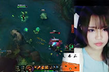 lol女神直播：西瓜酱中单火男 胸大跟伤害有关系