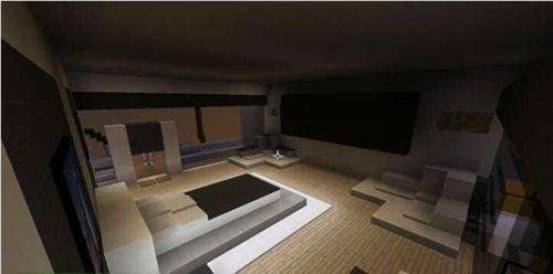 我的世界建筑欣赏 自带直升机的山顶豪宅