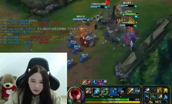 lol女神直播：酥酥打野瞎子 buff先寄在对面身上