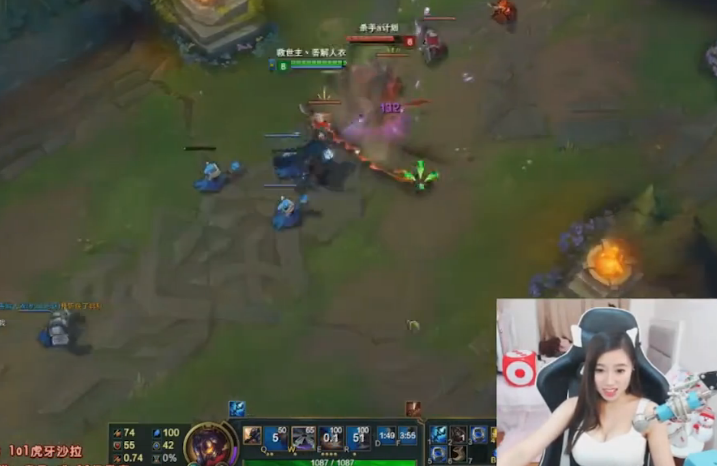 lol女神直播：沙拉中单维克托 三只手可以吊打亚