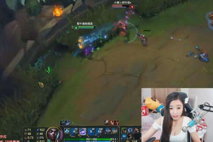 lol女神直播：沙拉的时间刺客 有肉有输出的杀器