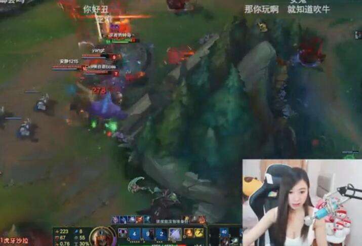 lol女神直播：沙拉中单劫 根本不用算伤害肯定秒