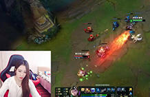 lol女神直播：祝小月终极光辉 地图炮伤害爆炸