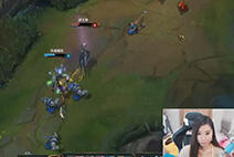 lol女神直播：沙拉残暴戏命师 一下暴击打半血