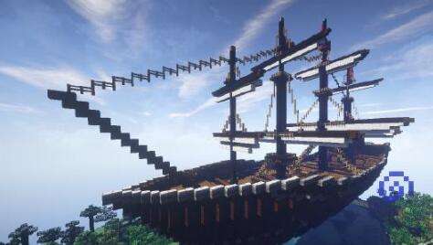 我的世界空中巨船 古代商船建筑模型欣赏