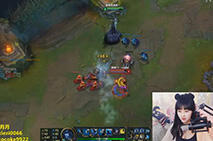 lol女神直播：董月月中单冰女 完虐钻石局