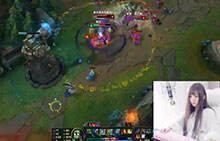 lol女神直播：南小晚无限火力阿木木 这都能赢？