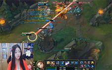 lol女神直播：东雅中单拉克丝 大后期翻盘局