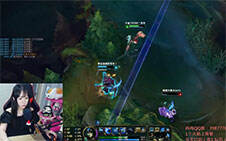 lol女神直播：冉冉辅助娜美 原来娜美的Q是必中的