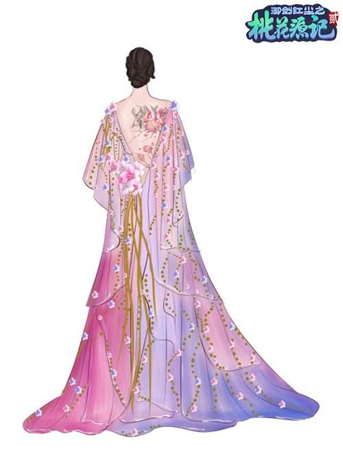 《桃花源记2》才女校花亲自设计桃花色时装