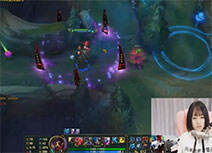 lol女神直播：赵泷儿中单维克托 打野来了一起杀