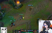 lol女神直播：深海鱼AD女警 后期发力才是真凯瑞