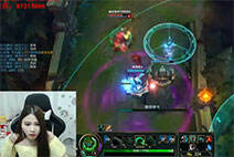 lol女神直播：酥酥扎克打野 和队友疯狂互动