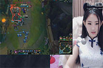 lol女神直播：圆圆中单球女 瞬间就把亚索秒了