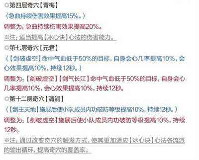 劍網(wǎng)3日月凌空七秀技改 七秀技能改動一覽