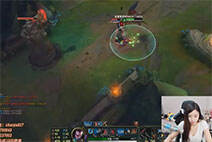 lol女神直播：沙拉中单亚索 没有配合我自己接风