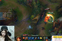 lol女神直播：酥酥辅助日女 开团神器一指一人头