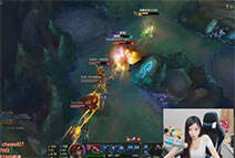 lol女神直播：沙拉中单卡特 2秒5跳疯狂屠杀