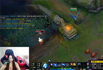 lol女神直播：祝小月中单冰鸟 满场找人杀的冰鸟