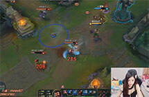 lol美女直播：沙拉打野男枪 现学现卖疯狂输出