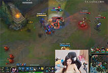 lol美女直播：沙拉中单亚索 细节1V3从容三杀