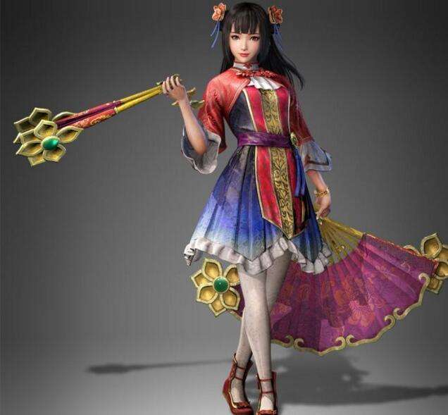 《真三国无双8》高清图 吕玲绮与大小乔争艳