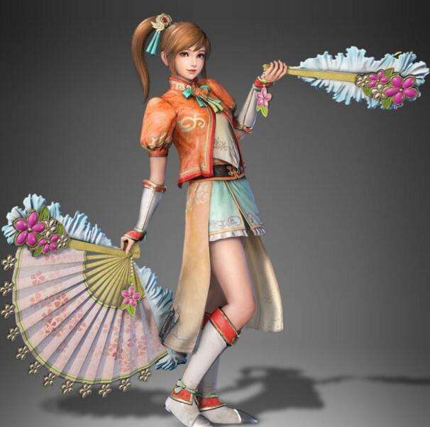 《真三国无双8》高清图 吕玲绮与大小乔争艳