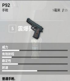 绝地求生p92详细介绍 p92手枪用着厉害吗